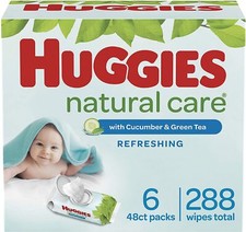 Huggies 288 ct. Natural Care Refreshing Scented Baby 288 Wipes NEW EXPEDITED
