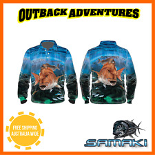 Samaki Long Sleeve Fishing Shirt Dreamcatcher Kids Size 12 BRAND