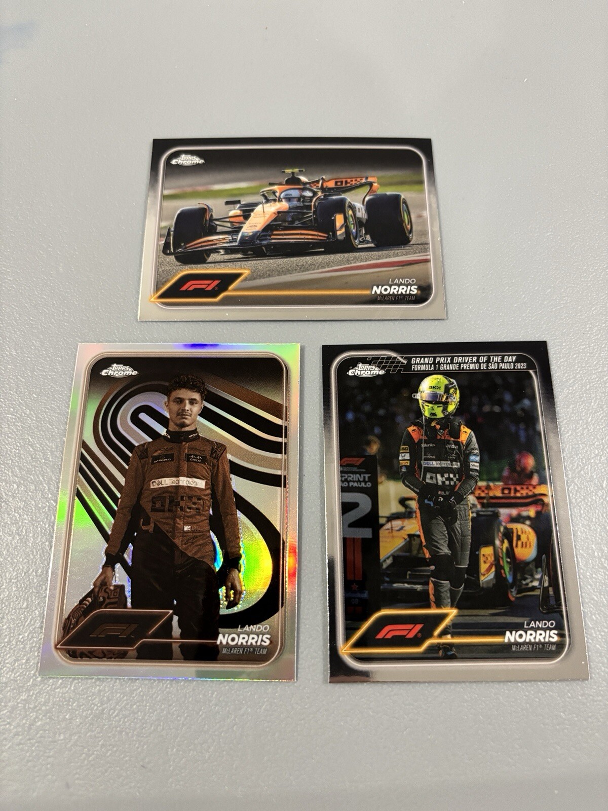 2024 Topps Chrome Formula 1 F1 Lando Norris Sepia Portrait #7 McLaren & 2 More!