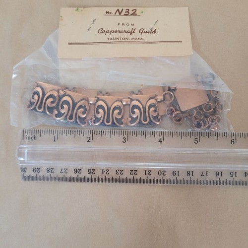 Vintage Coppercraft Guild Copper Choker Necklace, NIP - Picture 3 of 4