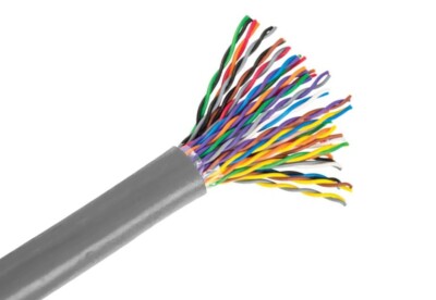 CAT5e Riser CMR 350MHz 25 Pair 24AWG Bulk Trunk Backbone Cable Gray - 250FT