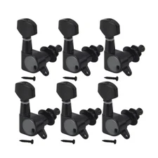 Set 6R Tuners Right-Hand Electric Guitar Tuning Pegs Machine Heads Keys Black