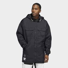 NWT James Harden Adidas Parka Full Zip Jacket Black HB5422 Men's Size XL