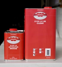 WANDA 2100 Automotive LV 2K High Gloss 2:1 Clear Coat Kit 7.5 Liter Kit Akzo