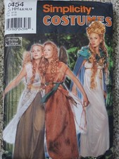 2000 9454 Uncut Simplicity Costume Pattern Fairy Queen Schewe Size 6 8 10 12
