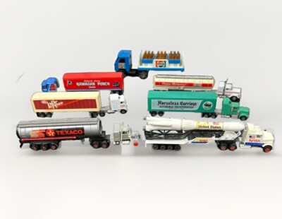 Vintage Semi Truck Mixed Brands Lot Of Metal Die Cast Plastic