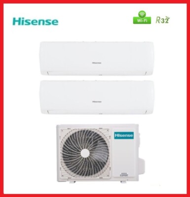 Hisense IQ Plus Dual 9+12BTU 2AMW42U4RGC WLAN Inverter Klimaanlage A++A++