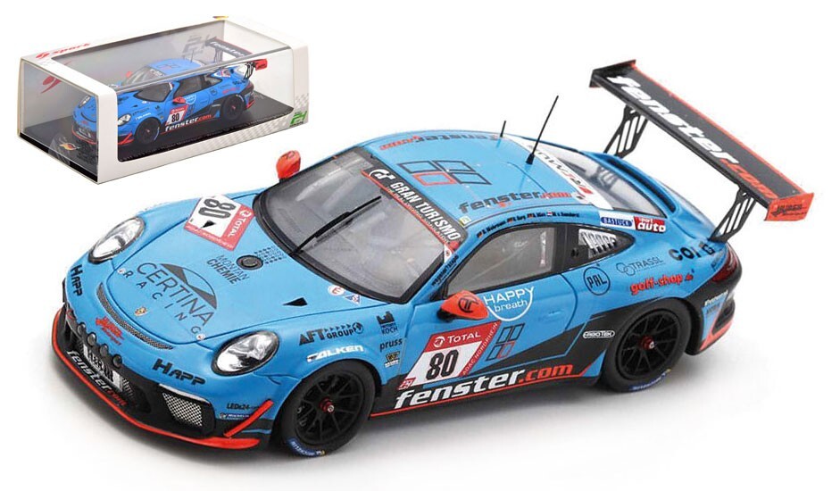 Spark SG769 Porsche 911 GT3 CUP #80 'Huber' 24H Nurburgring 2021 - 1/43 Scale
