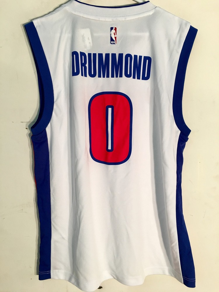 Adidas NBA Jersey Detroit Pistons Andre Drummond White sz L