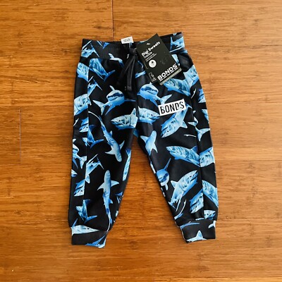 Bonds Baby Digi Sweats Shark Blue Trackie Track Pants Size