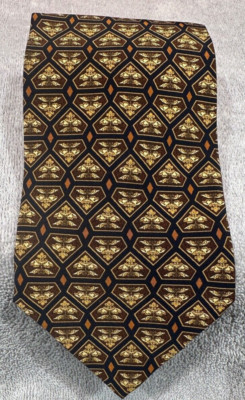 Cravate VALENTINO 100% Soie - Made In Italy - Beige - Neuve Avec Étiquette
