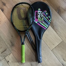 Vintage Prince Ace Face Tennis Racquet Racket 110 Sq In 4 1/4 Grip No 2 Case