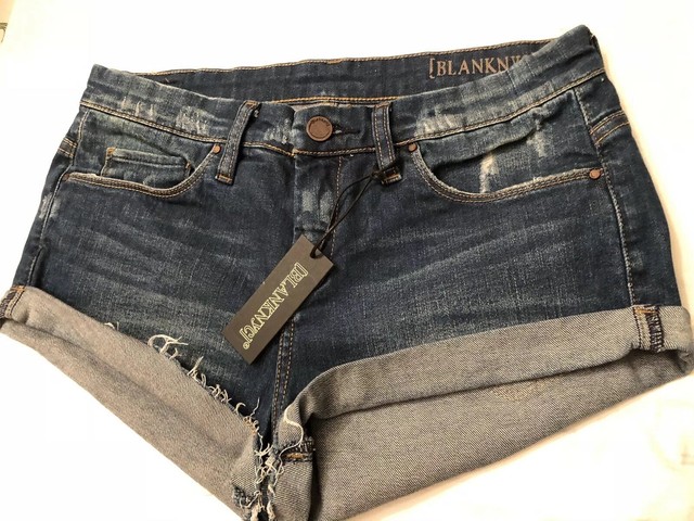 stretch cut off denim shorts