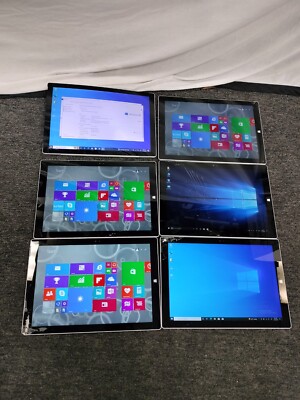 (LOT OF 6) 5x Microsoft Surface  1631 & 1x Surface 1724 *READ*CRACKED SCREENS*