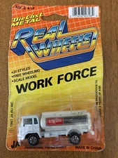 Vintage 1987 NIP Exxon Tanker Truck JA-RU Inc #1836 Real Wheels Diecast Toy Rare