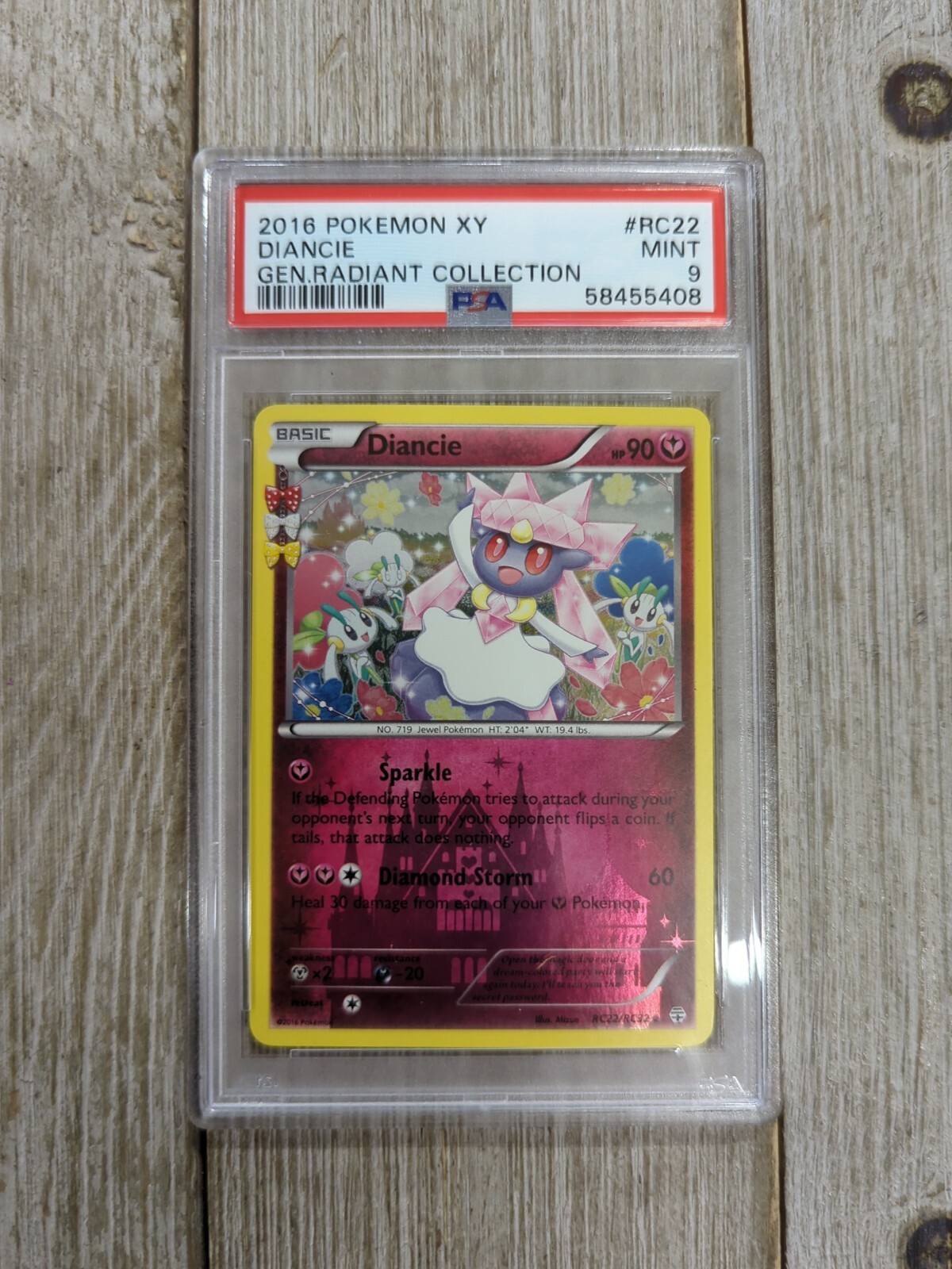 Graded Psa 9 16 Pokemon Xy Diancie Gen Radiant Collection Rc22 Ebay
