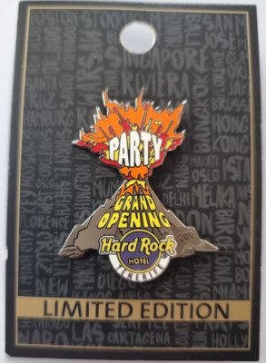 HARD ROCK HOTEL TENERIFE GRAND OPENING PARTY ERUPTING VOLCANO & LAVA PIN # 92881