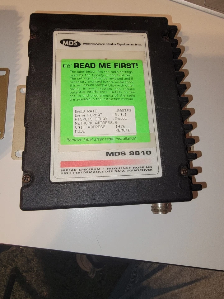 Microwave Data Systems MDS 9810 HL Spread Spectrum Transceiver. Used (371) - Image 4 of 4