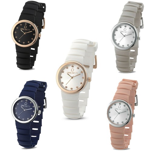 Orologio da polso Donna Ops Objects Roma in Gomma silicone 29mm con  brillantini | eBay
