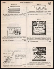 1948 Frabill Milwaukee Wisconsin String 'Em Chain Fishing Stringer Print Ad