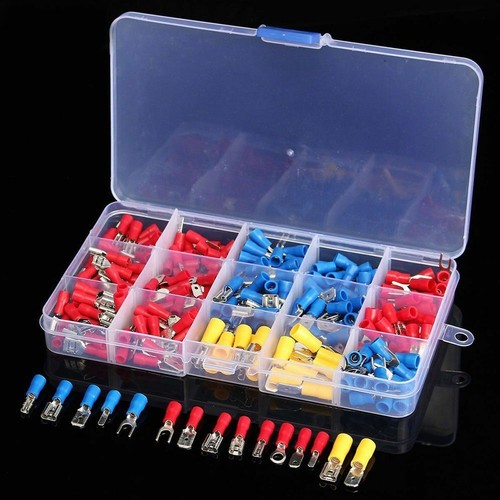 280pcs Assorted Crimp Spade Terminal Insulated Electrical Wire Connector Kit Set - Picture 1 of 4