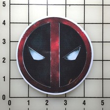 Deadpool Mask 4" Wide Multi-Color Vinyl Decal Sticker - BOGO