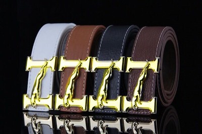 New Sell Fashion Men/'s Women Belts Couple Leather/"G/" Buckle Waist Belt Waistband
