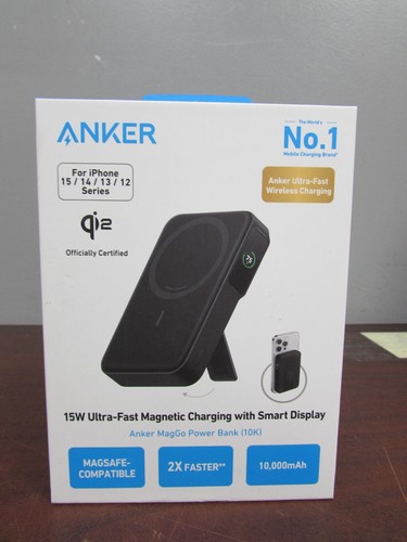 NEW ANKER 15W ULTRA-FAST MAGNETIC CHARGING WITH SMART DISPLAY POWER BANK (22E)
