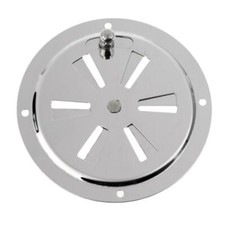 ISURE 2Pcs Air Vent Stainless Steel 100mm Butterfly Boat Round Louvered Vent