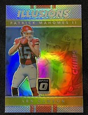 2017 DONRUSS OPTIC PATRICK MAHOMES II / DAWSON PRIZM ILLUSIONS SP ROOKIE RC #20
