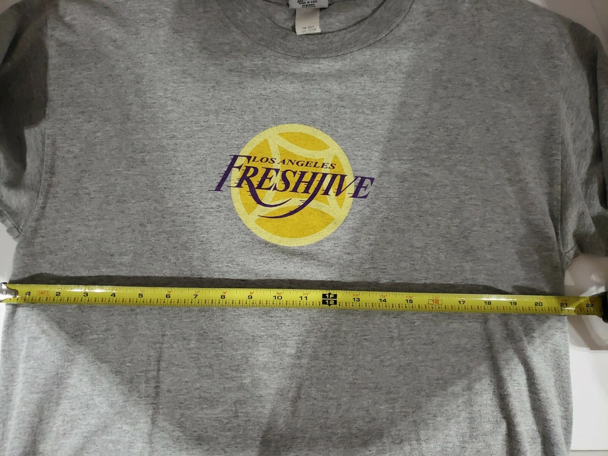 FRESHJIVE Vintage Los Angeles Lakers T-Shirt 90's Size (L) Large Cease & Desist