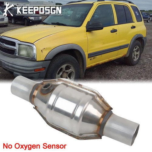2 inch ID / OD Catalytic Converter + Heat Shield Refit For Tracker Malibu Camaro
