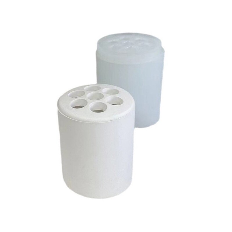Durable Round Silicone Mold for DIY Pen Holders and Flower Vases