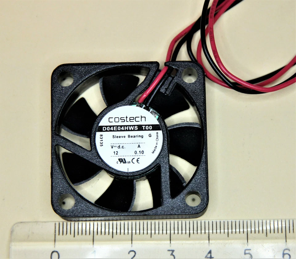 DC Brushless Cooler Ventilator Gehäuselüfter Computerlüfter 12V 0,1A 40x40x10mm