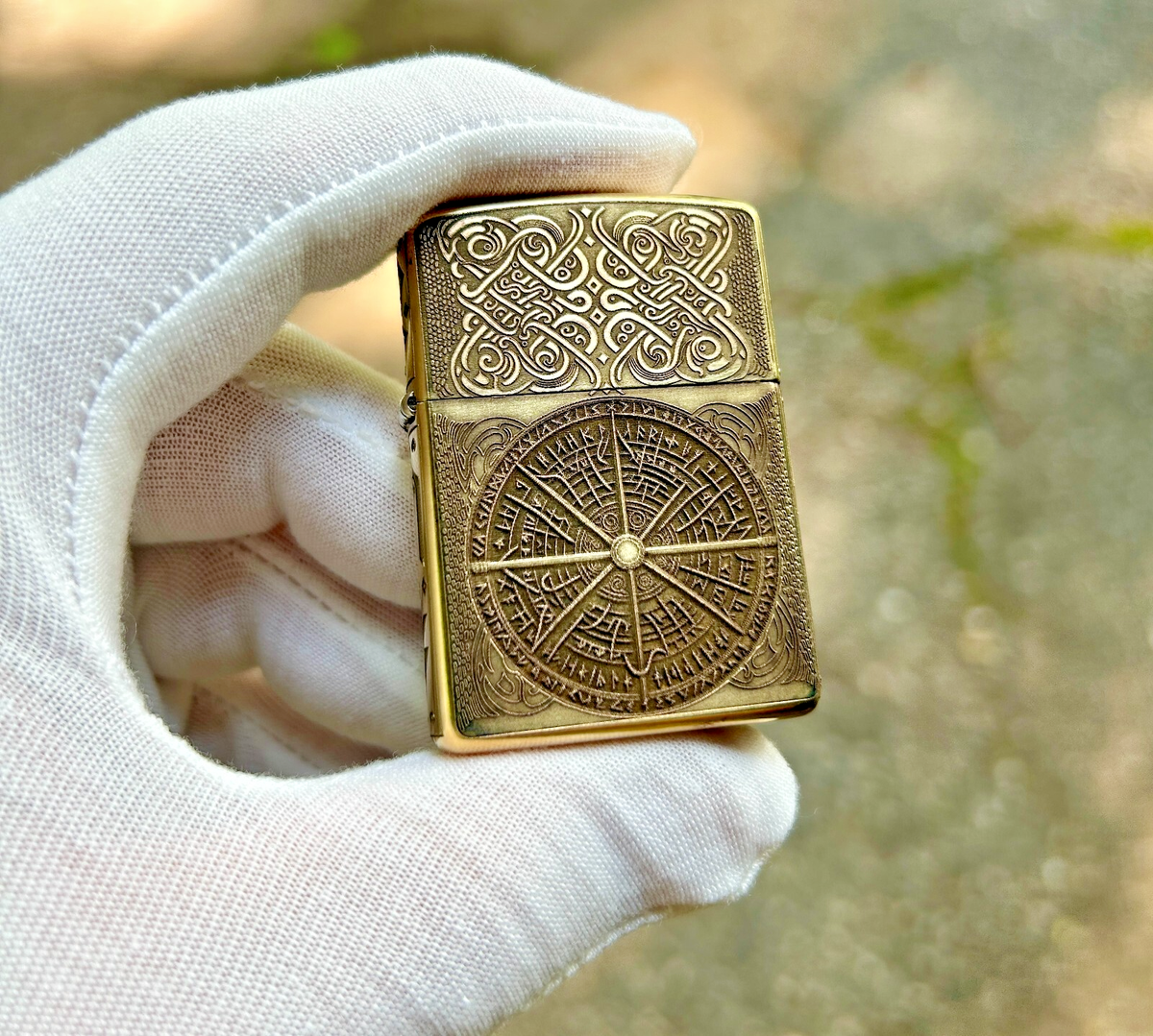 Engraved Zippo Norse Wayfinder Armor Genuine Zippo lighter