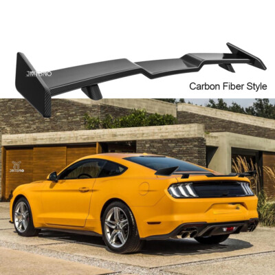 57'' For Ford Mustang GT Coupe Rear Trunk TRD Style Sport Spoiler Wing Lip Carbon