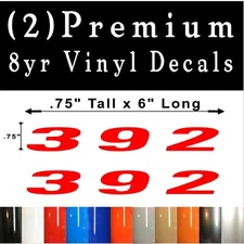Pair of 392 Vinyl DECALS Badge Hood Fender Door Emblem