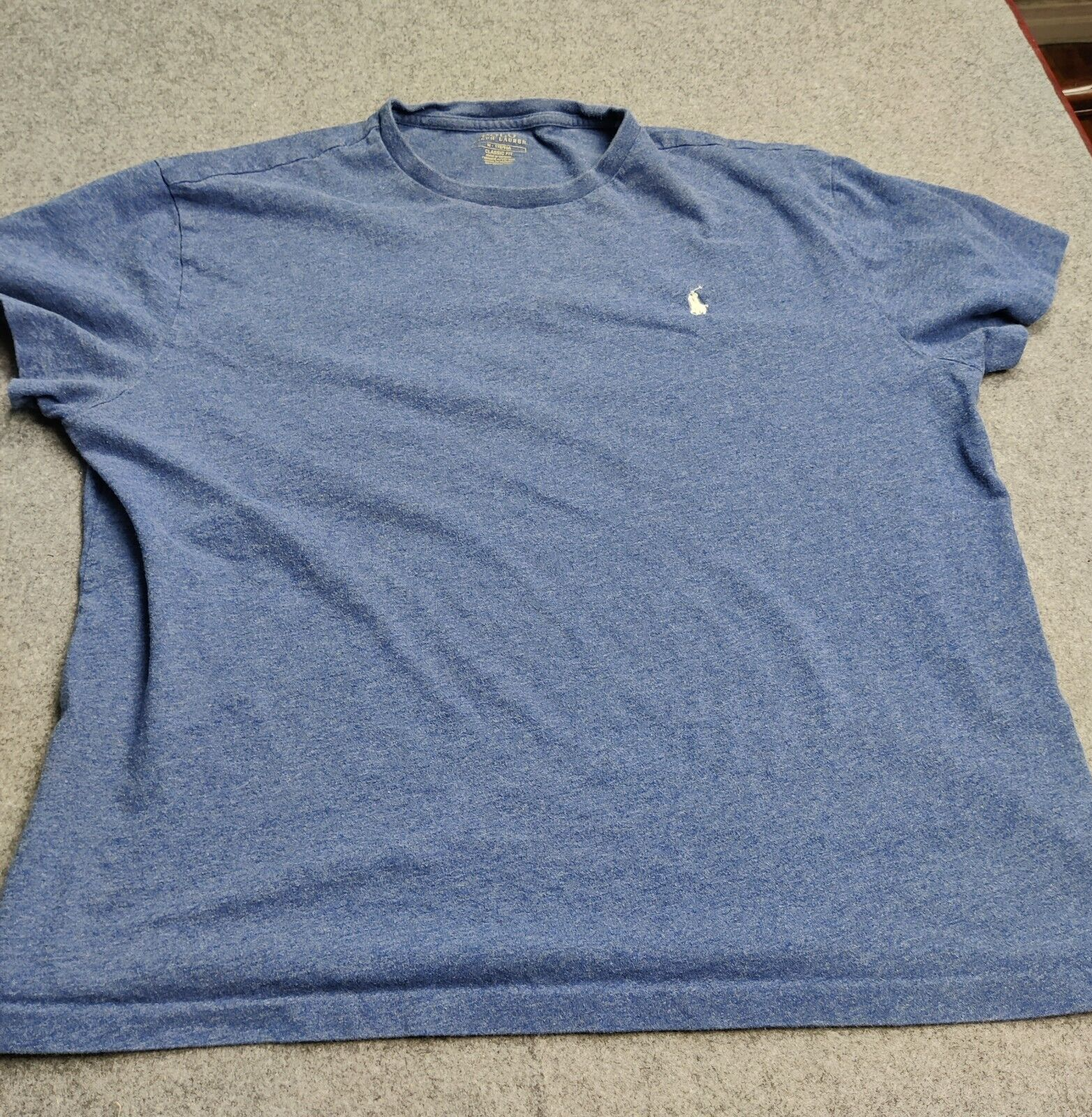 Ralph Lauren Polo Shirt Men Medium Blue Classic Fit Pony Casual Preppy Basic