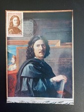 CARTE MAXIMUM  FDC 1er JOUR 1965 TIMBRE  NICOLAS POUSSIN " AUTOPORTRAIT  "