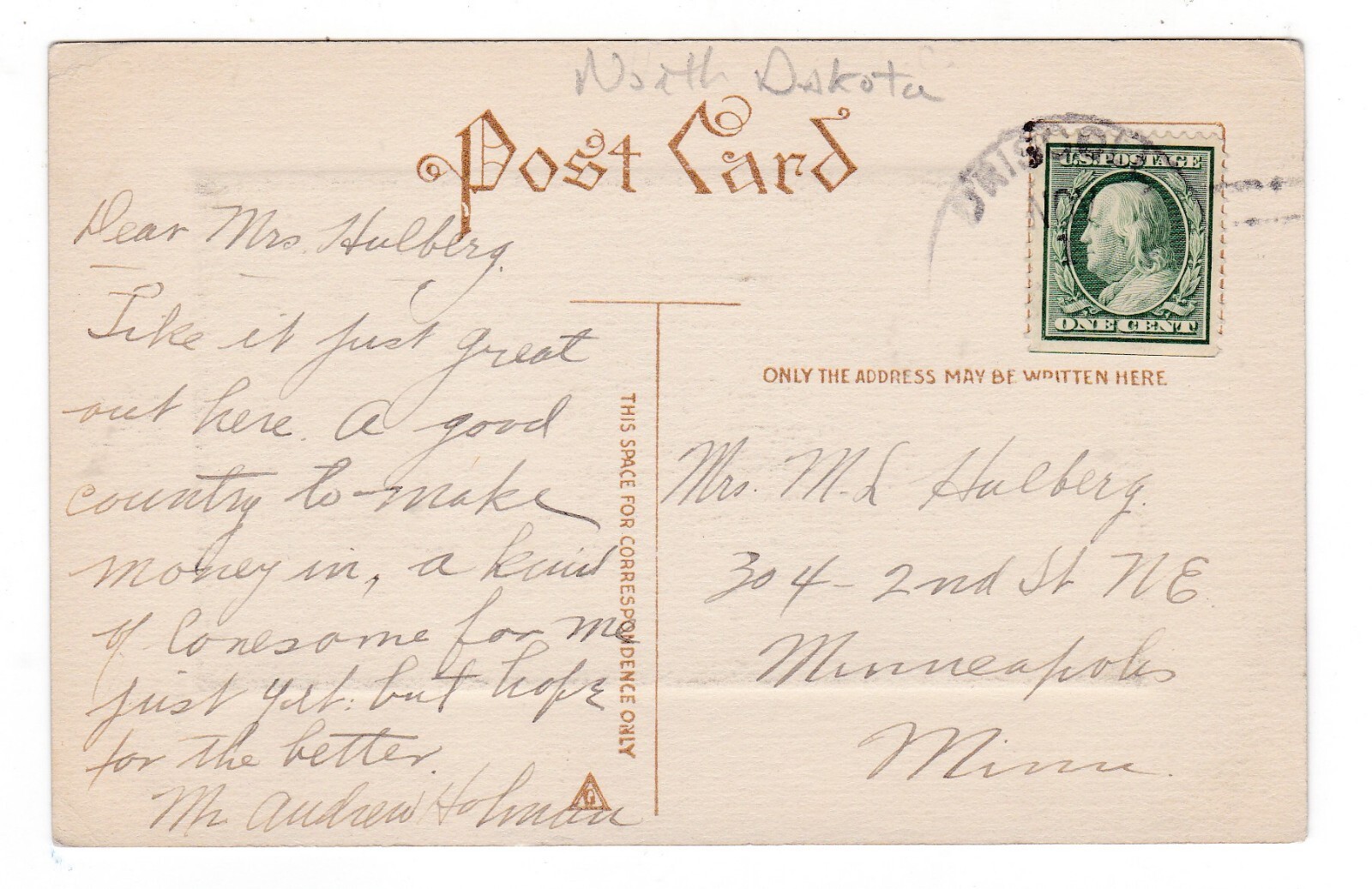 c1910 DRISCOLL NORTH DAKOTA SHEEP WOOD FENCE VINTAGE B&W POSTCARD ND