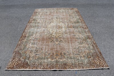 Vintage rug, Turkish rug, Large rug, Handmade rug, Carpet, 5.8 x
