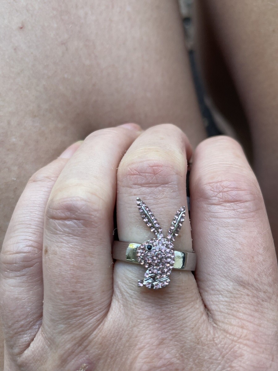 NWT! Playboy Bling Crystal Pink Ring Size 8. | eBay