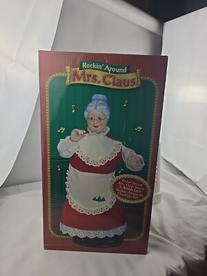 The VTG Rockin' Around Mrs Claus Rock Santa Collectible from 2000 by Christmas 