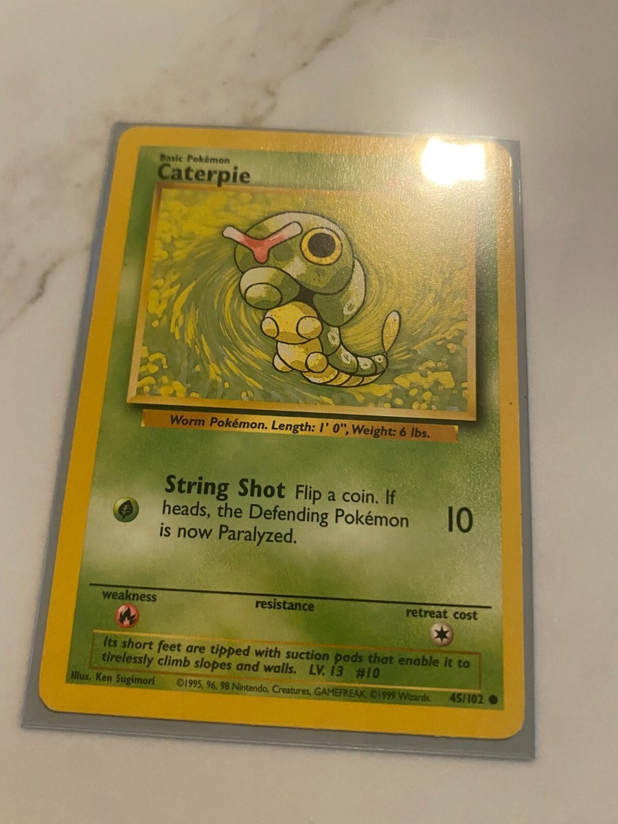 1995 caterpie pokemon card value NEO DISCOVERY Common 53/75 - Near Mint Condition English EUR 1,95 [G] Leaf Munch (10+)If your opponents Active Pokemon is a G Pokemon Pokmon TCG Caterpie Base Set