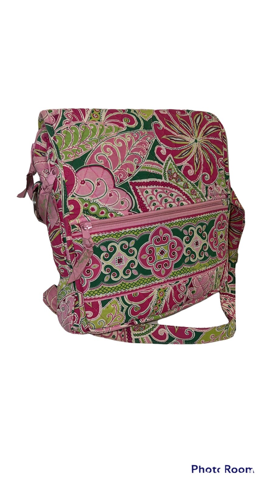 Vera Bradley Pinwheel Pink Messenger Bag Retired Adj… Gem
