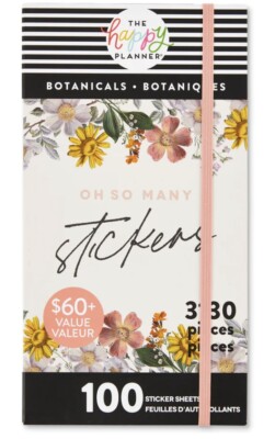 Happy Planner   Botanicals Flowers and Notes Mega Value Pack   100 Seiten   NEU