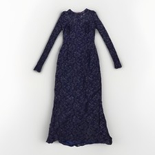 Vintage Jessica McClintock Dress Long Lace Mermaid Size 8 Ships Fast