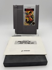Rush n Attack NES Nintendo Authentic 3 Screw Cartridge Manual Sleeve Konami
