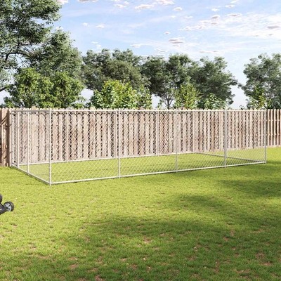 Outdoor Hundezwinger Hundekäfig Hundehütte Hundehaus Freilaufgehege vidaXL