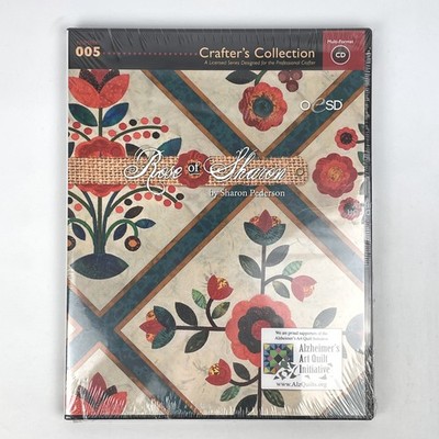 OESD Rose of Sharon Embroidery CD #005 Sharon Pederson Floral Quilt Designs